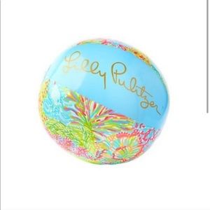 Lilly Pulitzer beach ball & FREE luggage tag